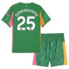 Original Trikotsatz Manchester City Gianluigi Donnarumma 25 Torwart 2025-26 Grüne Für Kinder
